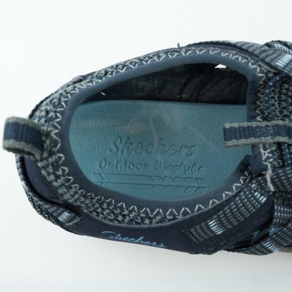 Skechers Reggae Fest Athletic Walking Shoes Womens 7 Blue Outdoors 49589 - Picture 10 of 11